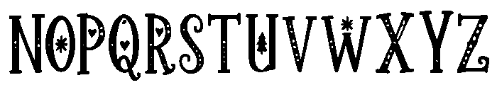 Snowalora Font UPPERCASE