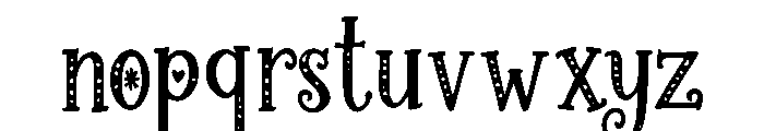 Snowalora Font LOWERCASE