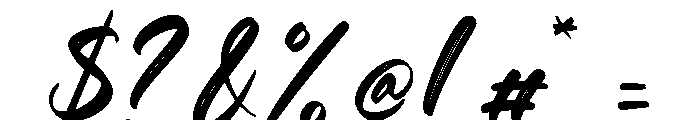 Snowberry Brush Font OTHER CHARS