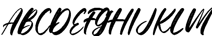 Snowberry Brush Font UPPERCASE