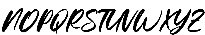Snowberry Brush Font UPPERCASE