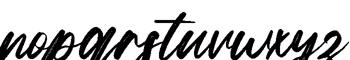 Snowberry Brush Font LOWERCASE