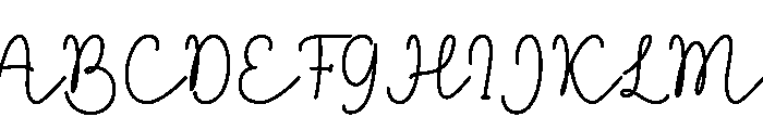 Snowcake Script Font UPPERCASE
