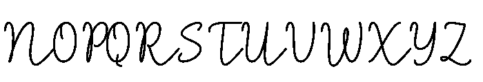Snowcake Script Font UPPERCASE