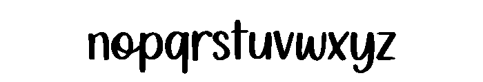 Snowcake Font LOWERCASE