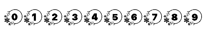 Snowflake Monogram Font OTHER CHARS