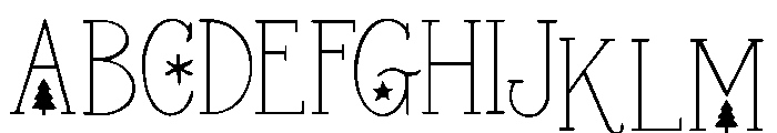 Snowflake_Noel Font UPPERCASE