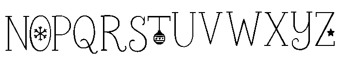 Snowflake_Noel Font UPPERCASE