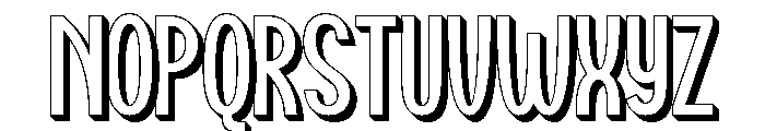 Snowie Extrude Font UPPERCASE
