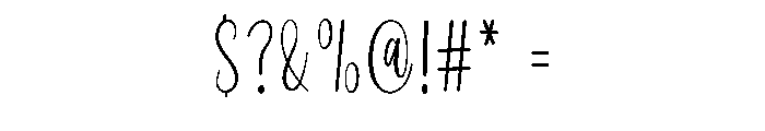 Snowing January Font OTHER CHARS