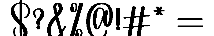 Snowing Wedding Font OTHER CHARS