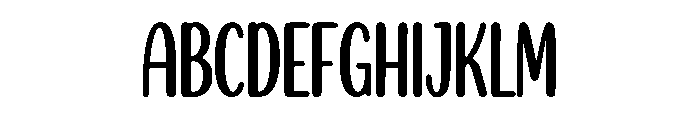 Snowlet Font UPPERCASE