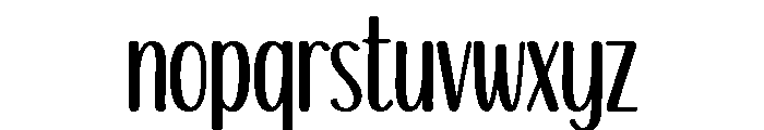 Snowlet Font LOWERCASE
