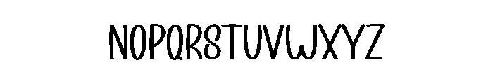 Snowman Farmhouse Font LOWERCASE