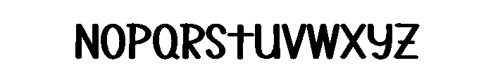 Snowman New Year Font LOWERCASE