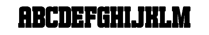 Snowman Varsity Regular Font UPPERCASE