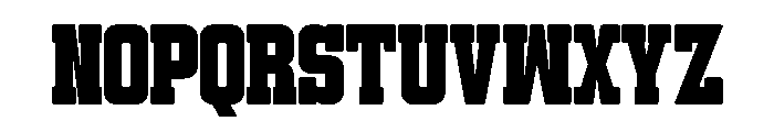 Snowman Varsity Regular Font UPPERCASE