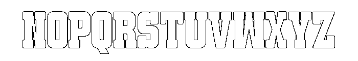 Snowman Varsity Regular Font LOWERCASE