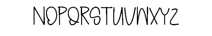 Snows Christmas Font LOWERCASE