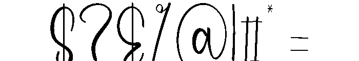 Snowthick Font OTHER CHARS