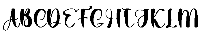 Snowtime Handwritten Font UPPERCASE