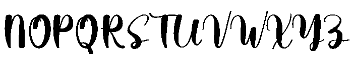 Snowtime Handwritten Font UPPERCASE