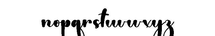 Snowtime Handwritten Font LOWERCASE