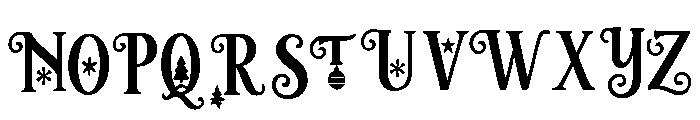 Snowy_Garland Font UPPERCASE