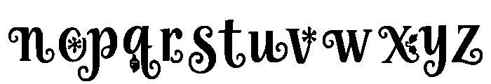 Snowy_Garland Font LOWERCASE