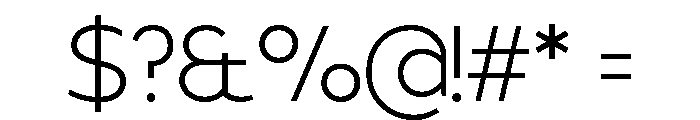 Snuggery Light Font OTHER CHARS