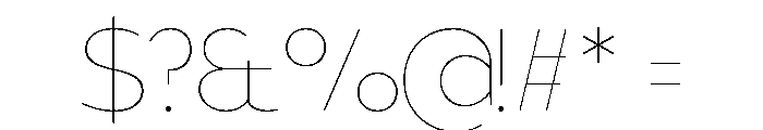 Snuggery Thin Font OTHER CHARS