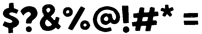 Snuggle Cat Display Font OTHER CHARS