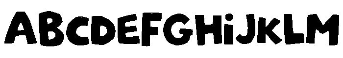 Snuggle Cat Display Font UPPERCASE