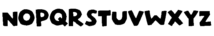 Snuggle Cat Display Font UPPERCASE