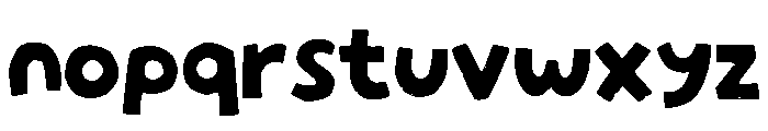 Snuggle Cat Display Font LOWERCASE
