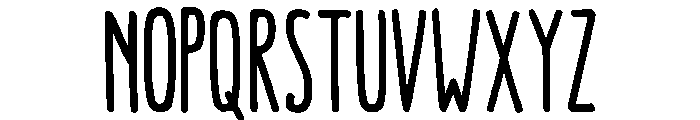 Snuggle Cat Sans Font LOWERCASE