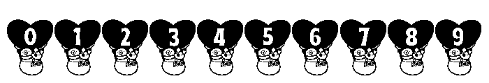 Snuggle Heart font Font OTHER CHARS