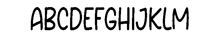 Snuggly Font UPPERCASE