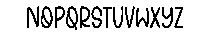 Snuggly Font UPPERCASE