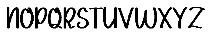 Snuggy Days Font UPPERCASE