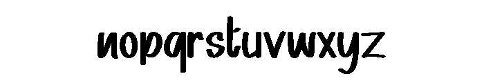 Snuggy Days Font LOWERCASE