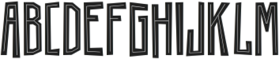 SNAFU Inline otf (400) Font UPPERCASE