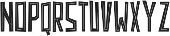 SNAFU Inline otf (400) Font LOWERCASE