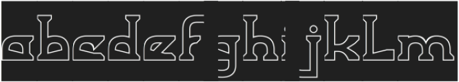 SNIPER-Hollow-Inverse otf (400) Font LOWERCASE