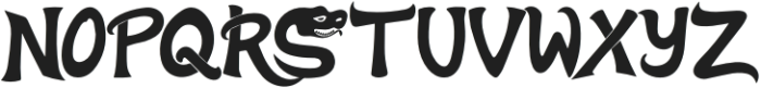 SnakeDynasty otf (400) Font UPPERCASE