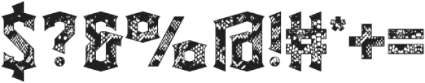 Snakebite Texture otf (400) Font OTHER CHARS
