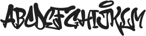 Snakehead Graffiti otf (400) Font UPPERCASE