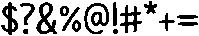 Snappy Note Script otf (400) Font OTHER CHARS