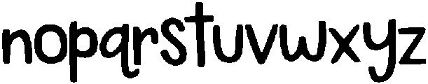 Snappy Note Script otf (400) Font LOWERCASE