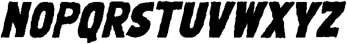 Snarl Rough Italic otf (400) Font UPPERCASE